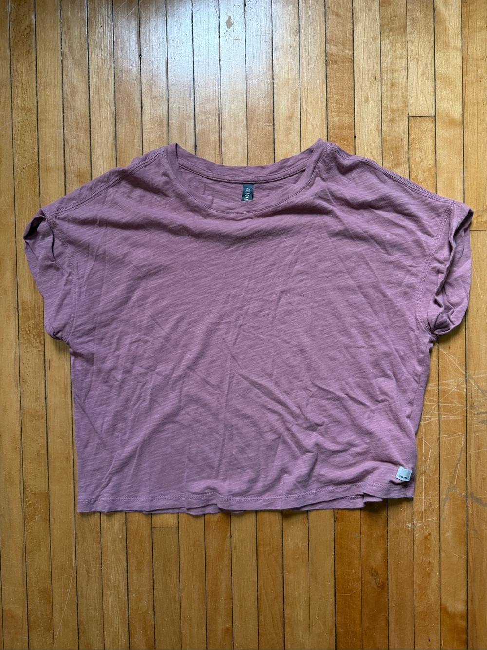 Vuori Sunset Easy Tee in Mar Pima Cotton Slub Cuffed Cap Sleeve Women's Sz. M